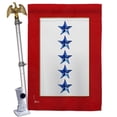 thumbnail image 1 of 28 x 40 in. Five Blue Stars House Flag Set Armed Forces Military Service Double-Sided Decorative Vertical Flags & Decoration Banner Garden Yard Gift, 1 of 1