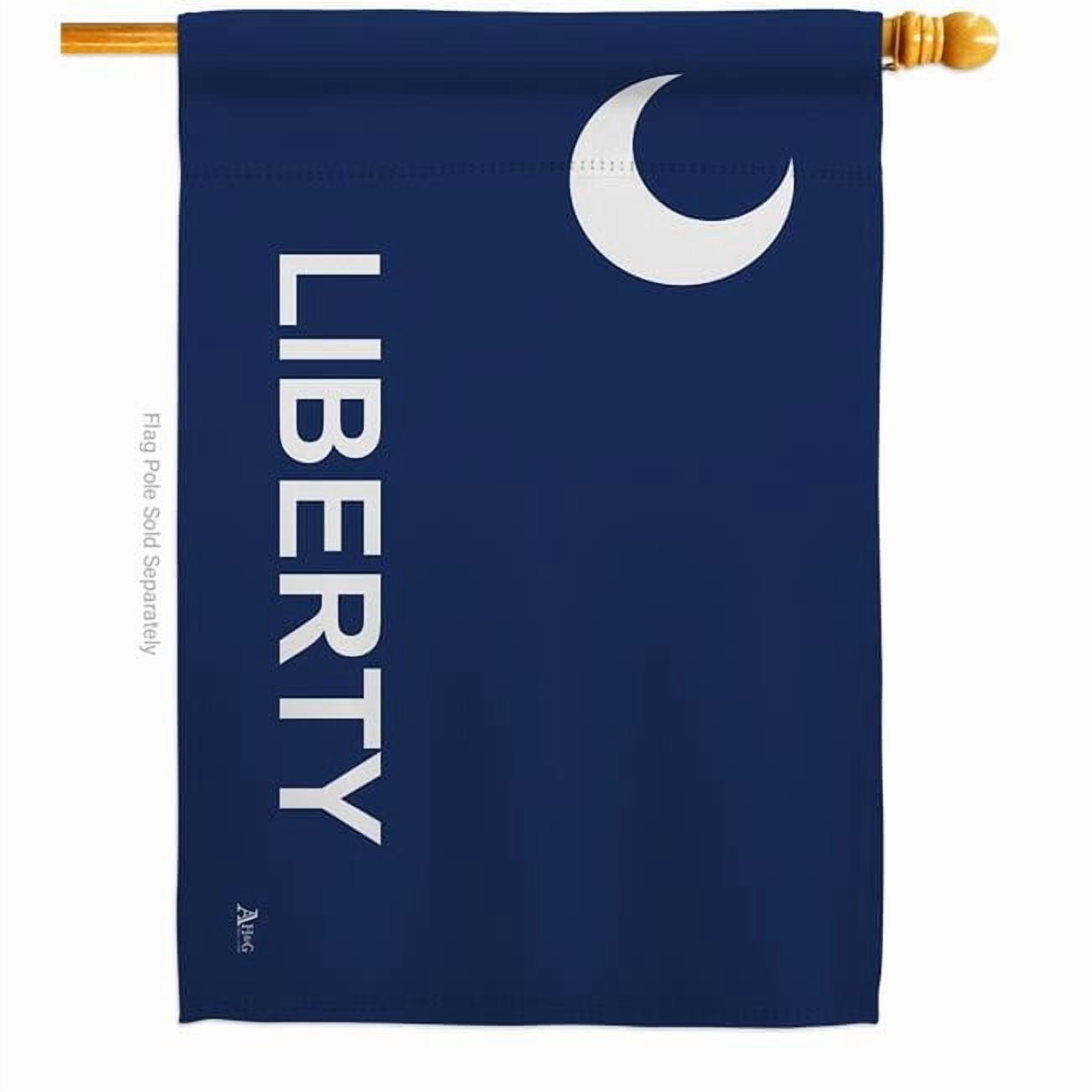 28 x 40 in. Fort Moultrie American USA Historic House Flag with Double-Sided Horizontal Decoration Banner Garden Yard Gift