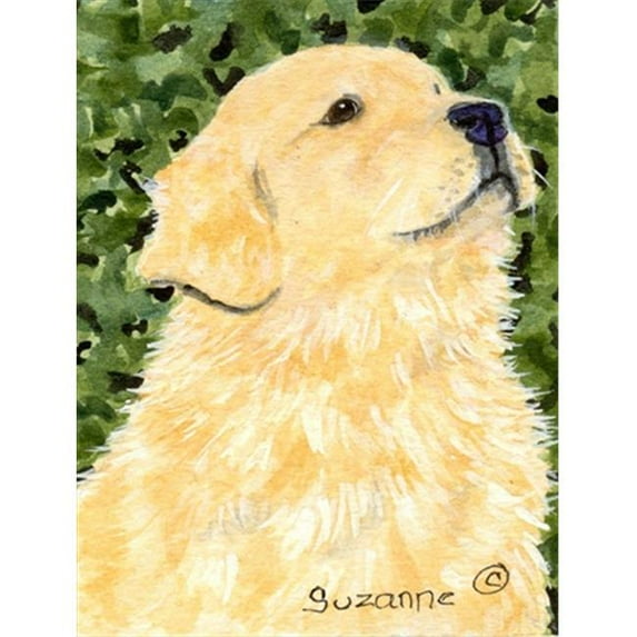 28 x 40 in. Golden Retriever House Size Canvas Flag