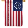 thumbnail image 1 of 28 x 40 in. Keep America Great Again 2024 American Political House Flag with Double-Sided Horizontal Decoration Banner Garden Yard Gift, 1 of 1