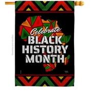 28 x 40 in. Let Celebrate BHM Black History Lives Matter Double-Sided Decorative Vertical House Flags - Decoration Banner Garden Yard Gift