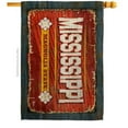 thumbnail image 1 of 28 x 40 in. Mississippi Vintage American State House Flag with Double-Sided Horizontal Decoration Banner Garden Yard Gift, 1 of 1