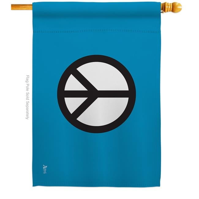 28 x 40 in. Peace Sweet Life Earth Double-Sided Decorative Horizontal House Flags - Decoration Banner Garden Yard Gift