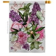 thumbnail image 1 of 28 x 40 in. Pink Bouquet Garden Floral House Flag with Double-Sided Decorative Vertical Flags, 1 of 1