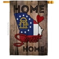 thumbnail image 1 of 28 x 40 in. State Georgia Home Sweet American State Vertical House Flag with Double-Sided Decorative Banner Garden Yard Gift, 1 of 1