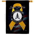 thumbnail image 1 of 28 x 40 in. Support Space Force House Flag with Armed Forces Double-Sided Decorative Vertical Flags Decoration Banner Garden Yard Gift, 1 of 1