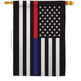 thumbnail image 1 of 28 x 40 in. US Thin Red & Blue Line House Flag with Armed Forces Service Double-Sided Decorative Horizontal Flags Decoration Banner Garden Yard Gift, 1 of 1
