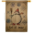 thumbnail image 1 of 28 x 40 in. Winter Let it Snow House Flag with Wonderland Double-Sided Decorative Vertical Flags Decoration Banner Garden Yard Gift, 1 of 1