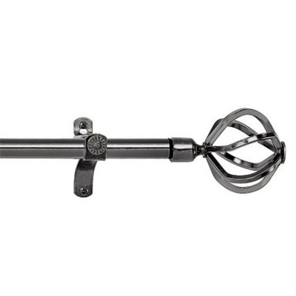 28 x 48 in. Metallo Decorative Rod & Finial Carrera