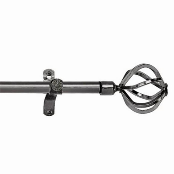 28 x 48 in. Metallo Decorative Rod & Finial Carrera