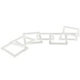 thumbnail image 1 of 28" x 5" Clear Acrylic Plastic Square 7 Link Chain Sculpture, by DecMode, 1 of 9