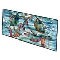 thumbnail image 1 of 28 x 58 in. Crabs, Shrimp & Oysters in Water Indoor or Outdoor Runner Mat, 1 of 1