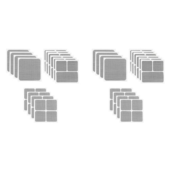 28 x Window Screen Patches(8PCS whole Patches, 8PCS Tianzi grids Patches, and 12PCS Pinzi grids Patches)-Black