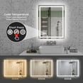 thumbnail image 1 of 28"x36" LED Bathroom Mirror - Front/Back Lit Vanity Mirror with 3 Color Temp, Anti-Fog & Dimmable Memory Function for Modern Bathrooms, 1 of 9