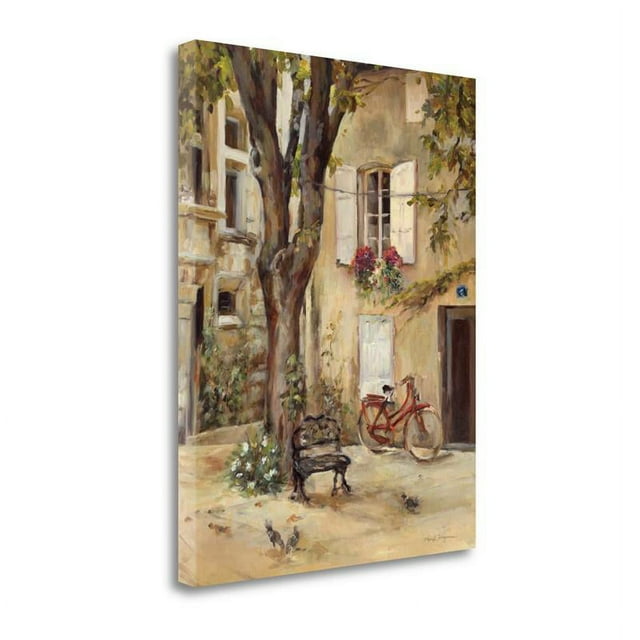28"x36" Provence VIllage I By Marilyn Hageman Print on Canvas Fabric Multi-Color