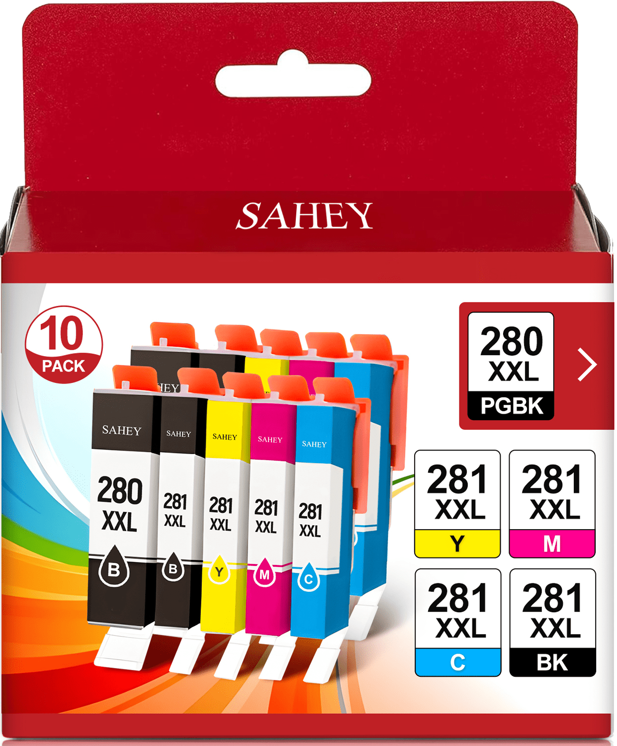 年末のプロモーション大特価！ Cartridges Ink 281XL 280XL SAHEY Compatible Pixma Canon with 帽子