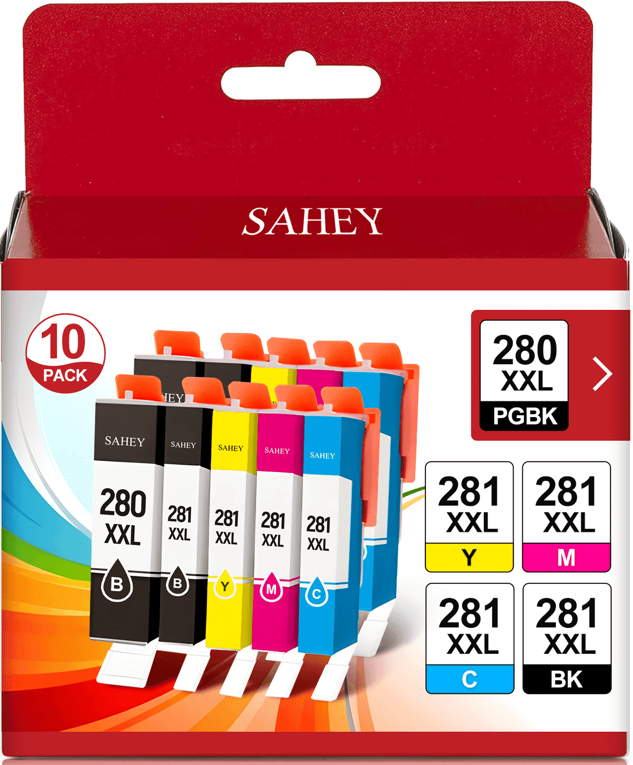 SAHEY 280XL 281XL Ink Cartridges Compatible with Canon Pixma