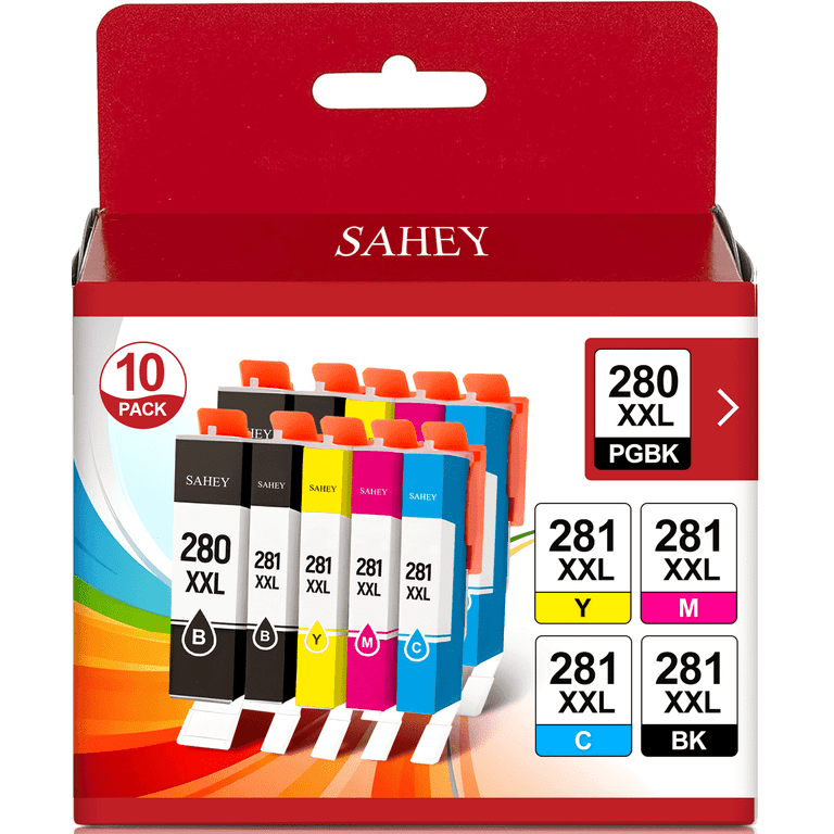 SAHEY 280XL 281XL Ink Cartridges Compatible with Canon Pixma