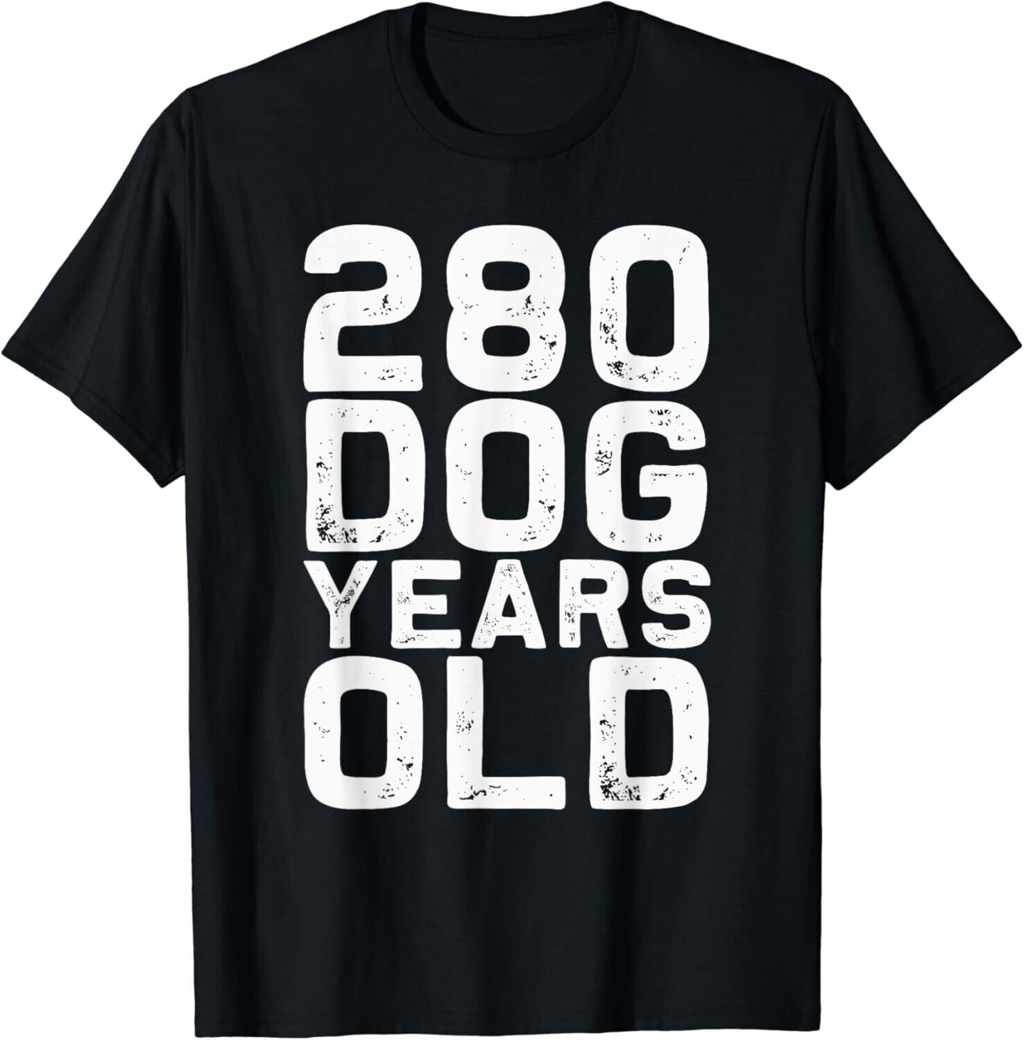 280 Dog Years Old Funny 40th Birthday gag Gift Unisex TShirt M