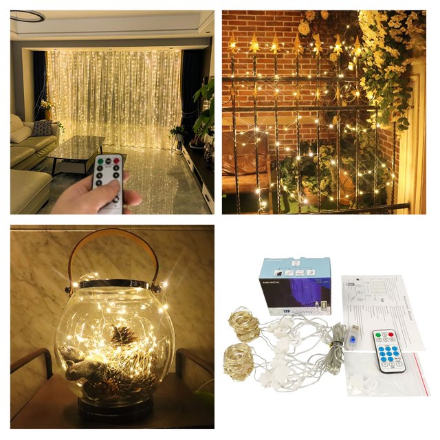 280 LED String Battery Christmas Lights Mini Strand String Lights Cord