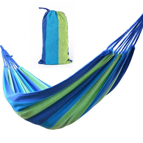 WINOMO Camping Hammock Blue Canvas 1Pcs 110x31in