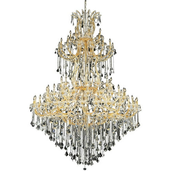 Maria Theresa 85 Light 72 inch Gold Foyer Ceiling Light in Clear, Spectra Swarovski