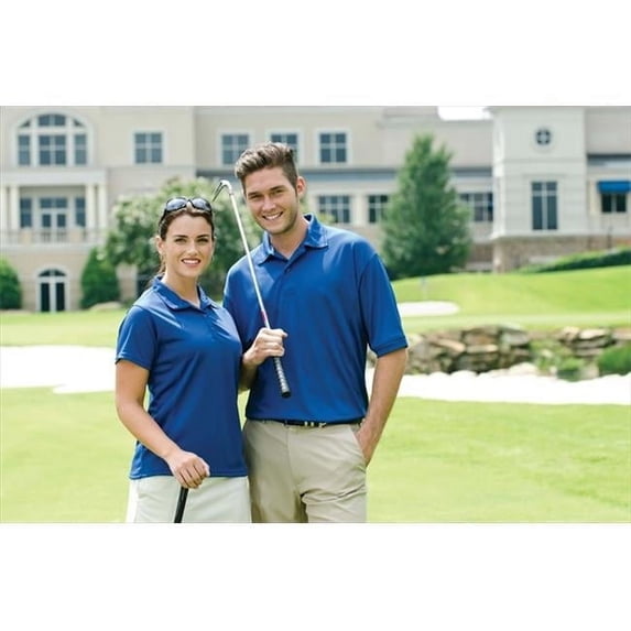 2800 Mens Solid Mesh Performance Golf Shirt - White - 2XL