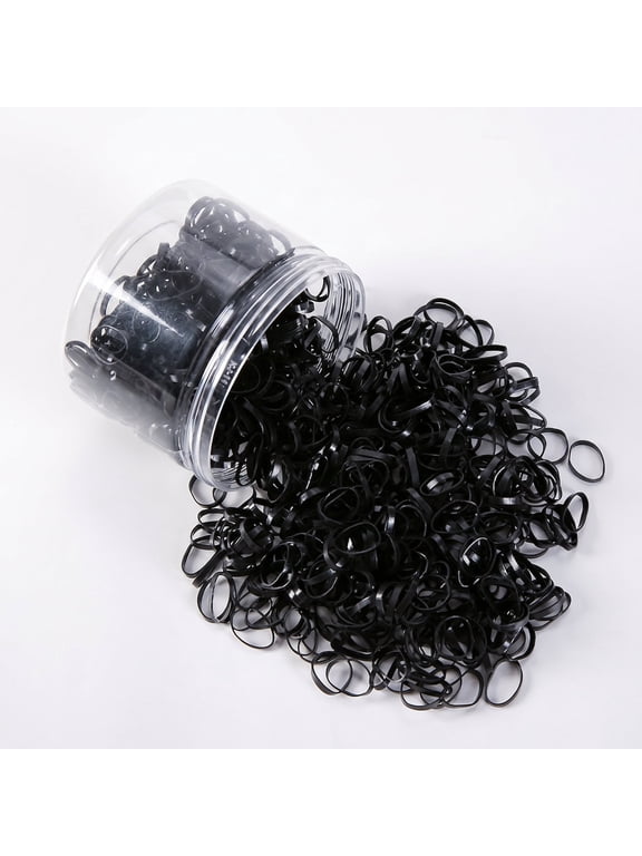 2800 PCS Mini Elastic Hair Ties, Clear Small Rubber Bands for Hair Ties Ponytail Holders for Girls