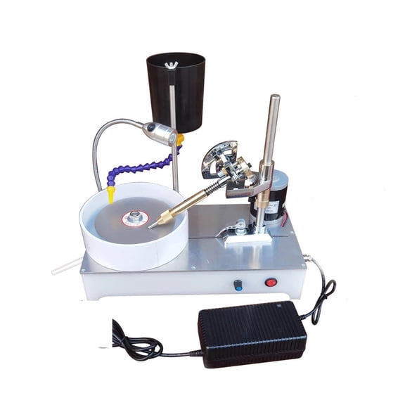 2800RPM 120W Gemstone Grinding Faceting Machine Faceted Jewelry Polishing Machine Polisher Flat Grinder Lapidary Machine