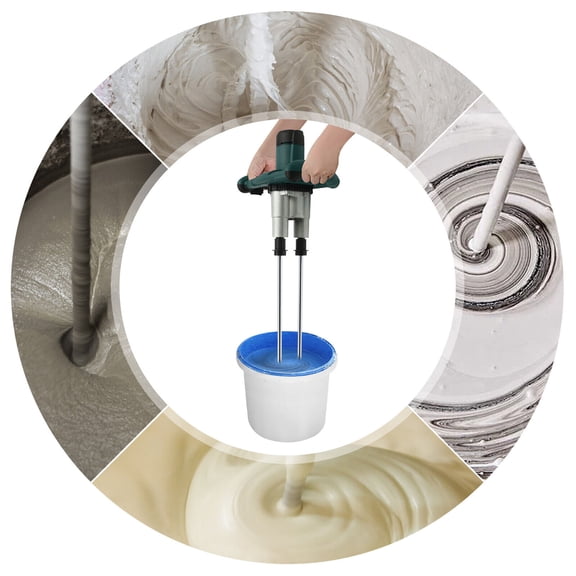 2800W Paint and Mortar Stirrer, Mixer Mortar Stirrer, 2-Gear Concrete Stirrer, Hand Mixer Concrete, Paint, Bitumen etc. 6 Speeds Optional
