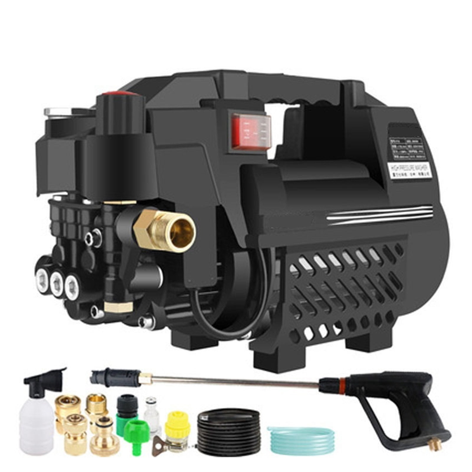 2800W Small Portable Car Washer Pump Pressure Adjustable High Pressure Washer Multifunction Home And Commercial Cleaning 12MPA ,Security