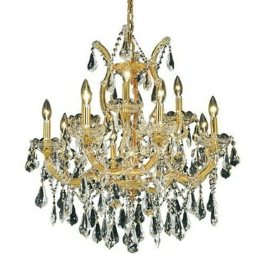2801 Maria Theresa Collection Chandelier D:27in H:26in Lt:13 Gold Finish (Royal Cut Crystals)