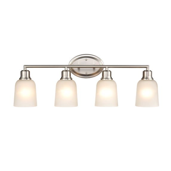 2804-BN-Millennium Lighting-Amberle - 4 Light Bath Vanity-10 Inch Tall and 28 Inch Wide
