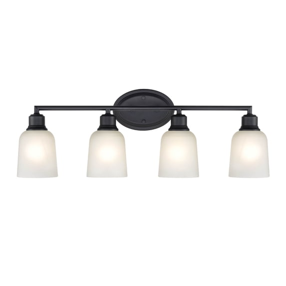 Amberle 4 - Light Matte Black / Black Steel Wall Sconce