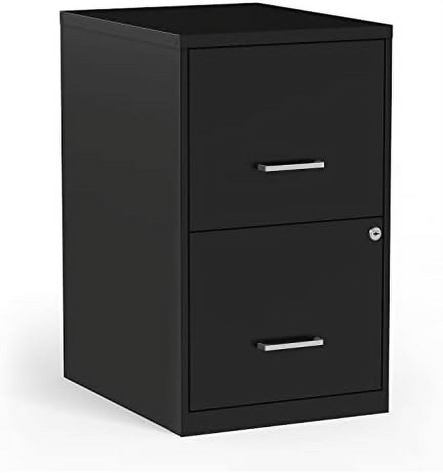 2806262 2Drawer Vertical Locking File LetterSize Black 18D