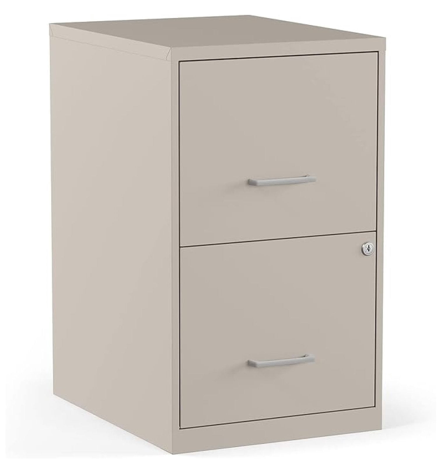 2806662 2-Drawer Vertical File Cabinet Locking Letter Putty/Beige 18-Inch D