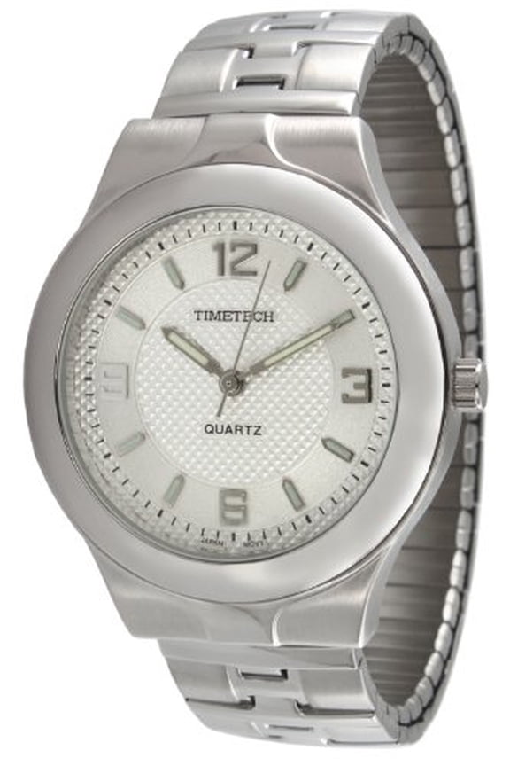 2808M Men's Guilloche Silver Expansion Watch
