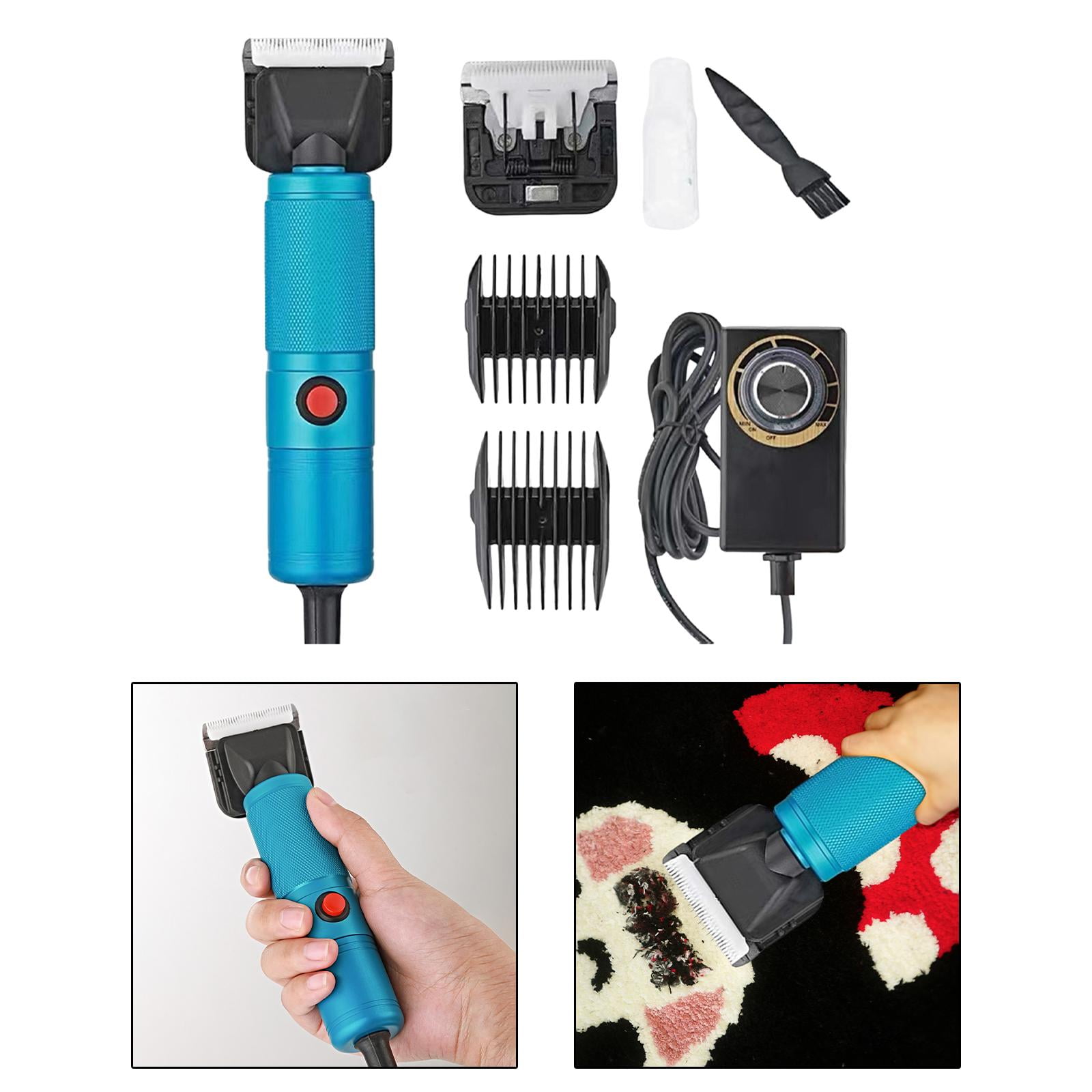 LANUVA Electric Carpet Tufting Trimmer Clipper Carpet Shaver Speed  Adjustable Rug Tufting Carving Machine Wool Mower Pet Hair Trimmer (Color :  USA) : : Pet Supplies