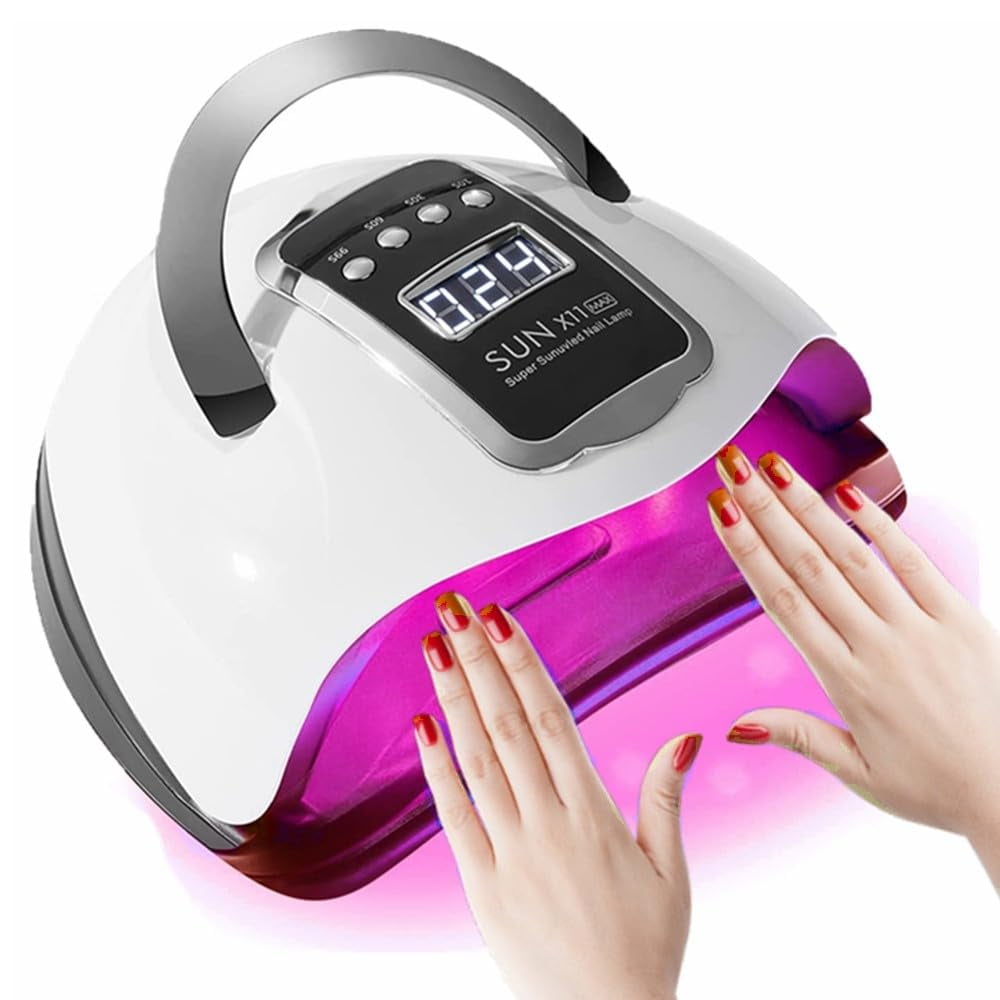 280W UV LED Nail Lamp, Boriyuan Professional UV Light for Nails with 66