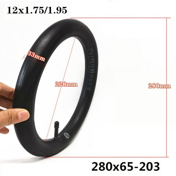 280X65-203 12inch Inner Outer Tires Electric Scooters Rear Tyre Inner Tube Baby Stroller Inside And Outside Baby Tricycle Rubber