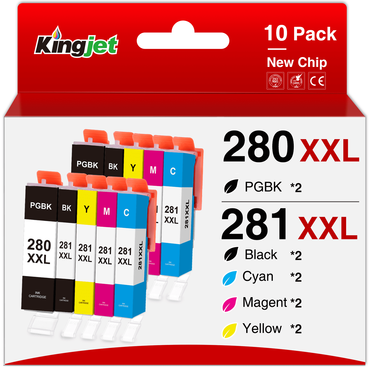 280XL ink cartridge for Canon 280 XXL 281 XXL Ink Cartridge for Pixma