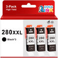 thumbnail image 1 of 280XXL 280 Ink for Canon 280 PGBK Ink Cartridge (3 Black), 1 of 8