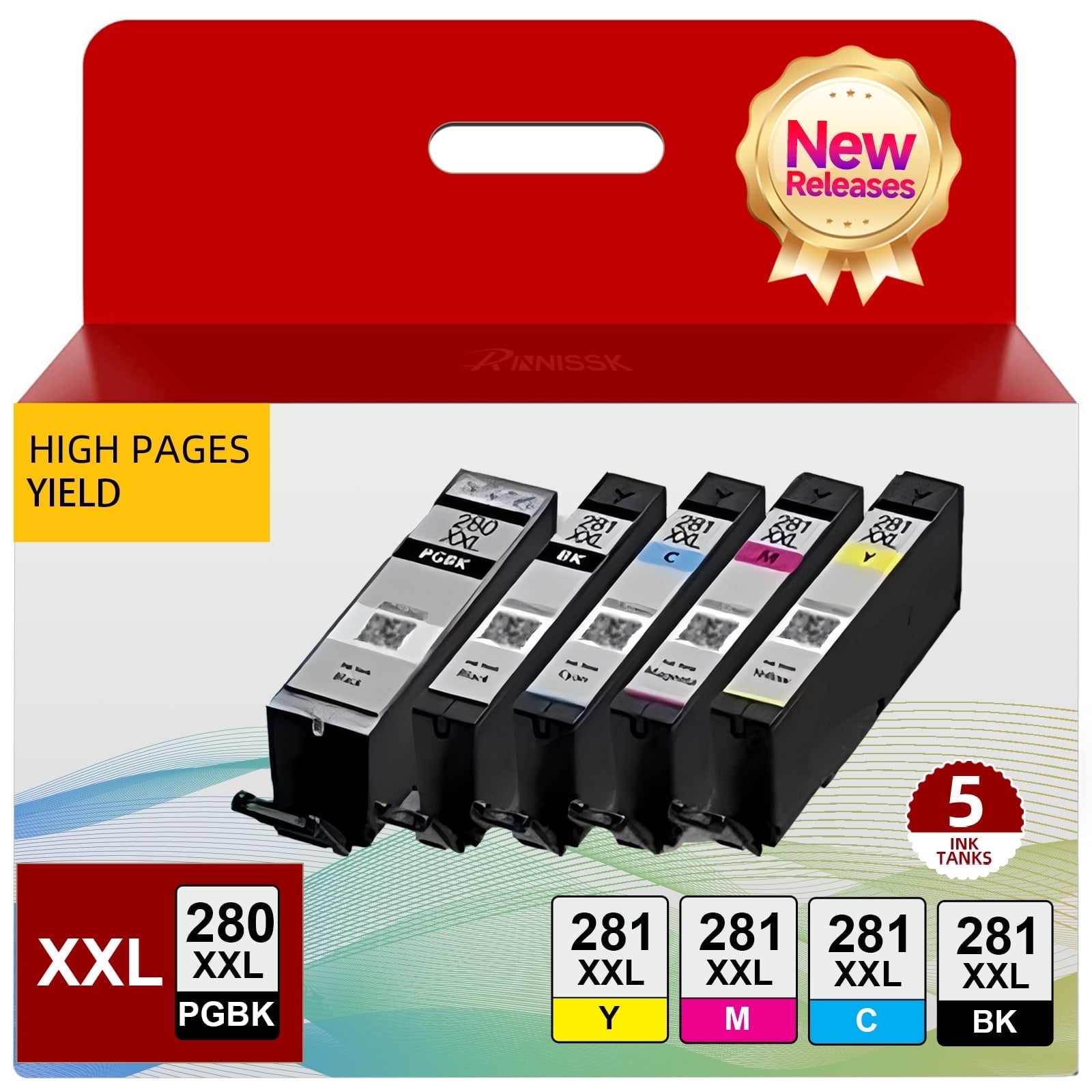 CANON用インク BLACK CLI-281XXL Print Ink for Canon Pixma TS9120 TS8120 TS8220