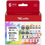 280XXL 281XXL Ink Cartridge Compatible for Canon 280 281 Ink Cartridges Combo Pack Compatible TS6220 TS6320 Printer