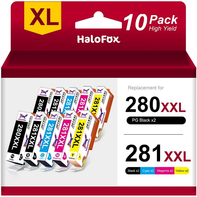 Canon 280XXL-281XXL Ink Cartridges (10 Pack) for PIXMA TR8520