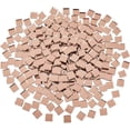 thumbnail image 1 of 280g/box 10x10x3mm Square Mosaic Tiles Mosaic Glass Mirror Tiles Pieces for Home Decoration DIY Crafts Making PeachPuff, 1 of 9