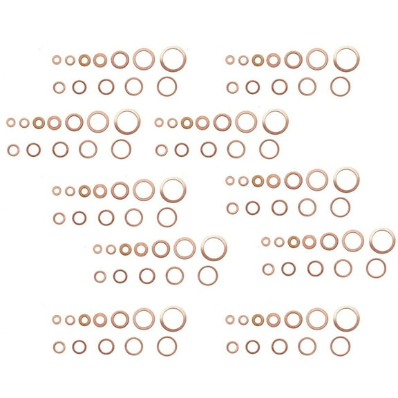 280pcs Set Car Drain Bolt Crush Washer Copper Oil Gasket Seal Ring Fangkenuo