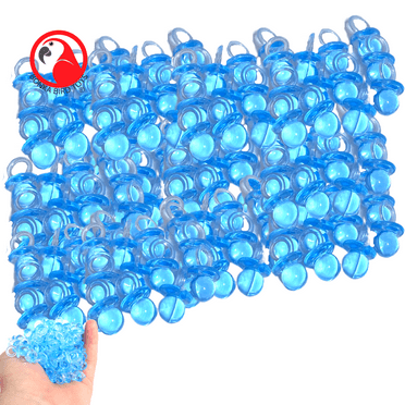 2820 Pk 144 Small Acrylic Pacifiers (Blue)