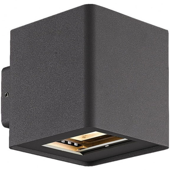 28285-021-Eurofase Lighting-Crest - 4.25 Inch 10W 2 LED Outdoor Wall Sconce-Graphite Grey Finish