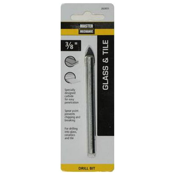282855 3/8 x 3-1/4-In. Glass & Tile Drill Bit - Quantity 5